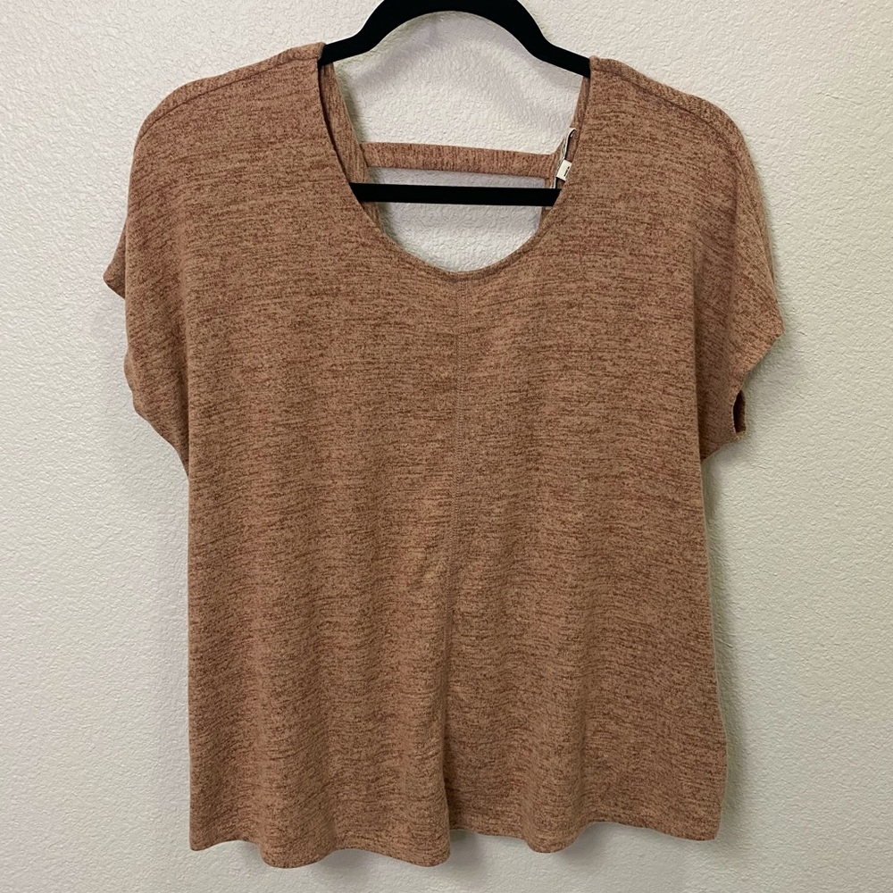 Express One Eleven Orange Open‎ Back Top